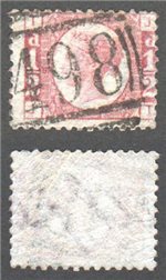 Great Britain Scott 58 Used Plate 5 - JT (P)